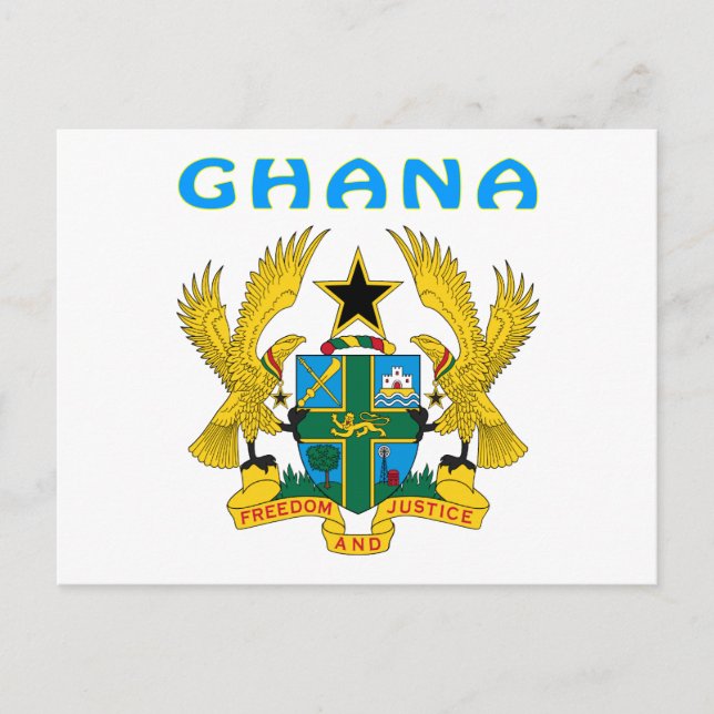 Carte Postale Armoiries Du Ghana (Devant)