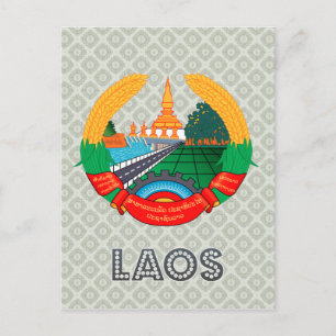 Carte Postale Armoiries du Laos
