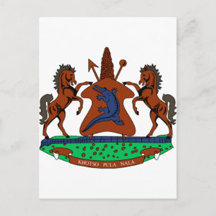 Carte Postale Armoiries du Lesotho