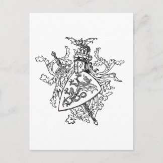 Carte Postale Armoiries du roi Arthur
