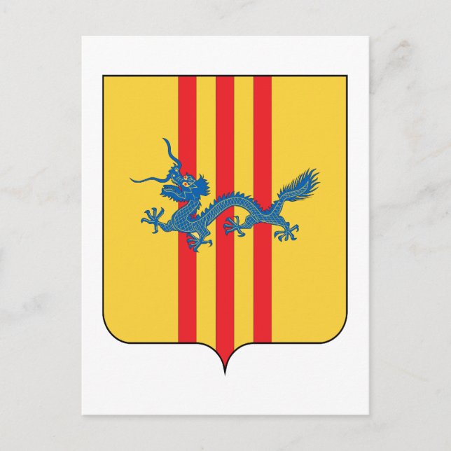 Carte Postale Armoiries du Vietnam du Sud (Devant)