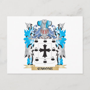 Carte Postale Armoiries en carone - Armoiries de famille