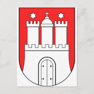 Carte Postale Armoiries officielles Symbole d'Allemagne de Hambo