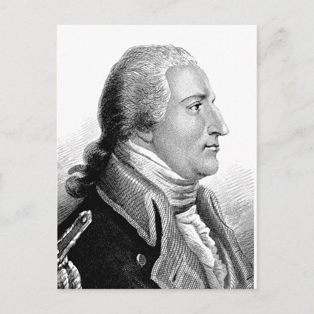 Carte Postale Arnold ~ Benedict / Officier révolutionnaire Traît (Devant)