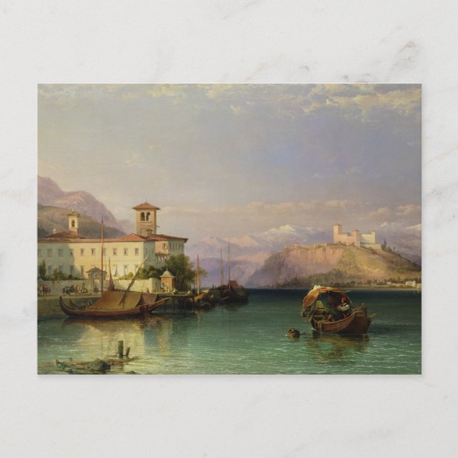 Carte Postale Arona et le Château d'Angera, Lac Majeur, 185 (Devant)