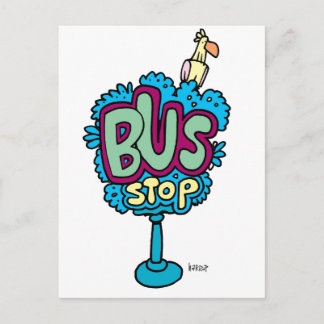 Carte Postale Arrêt de bus Bird