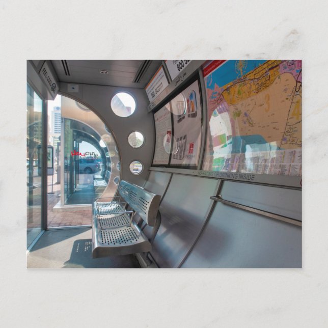 Carte Postale Arrêt de bus de Dubaï (Devant)