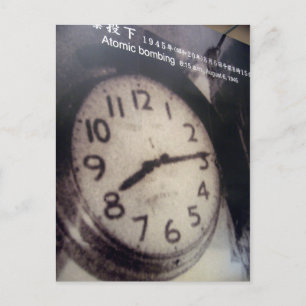 Carte Postale arrêt de l'horloge