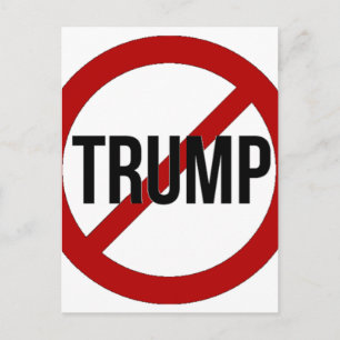 Carte Postale Arrêter Donald Trump anti-Trump