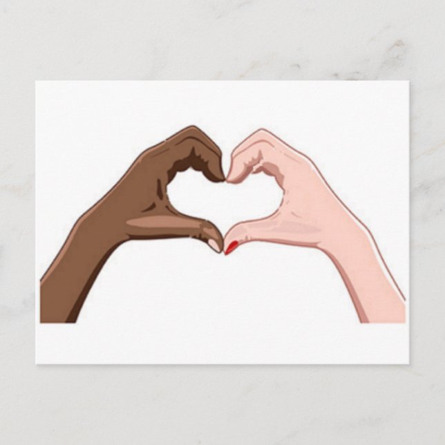 Carte Postale Arrêter le racisme (Devant)