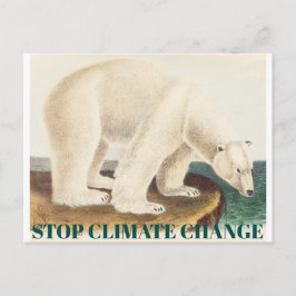 Carte Postale Arrêter les changements climatiques Menacé Ours po