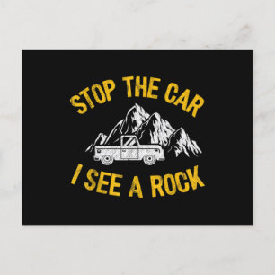 Carte Postale Arrêtez La Voiture Je Vois Un Rock Collector Géolo