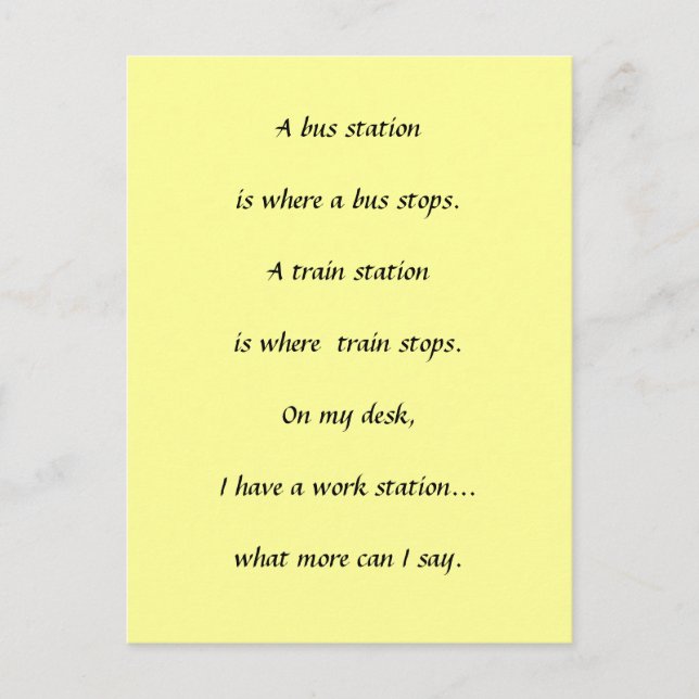 Carte Postale Arrêts de travail (Devant)