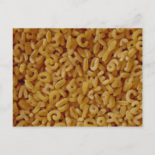 Carte Postale Arrière - plan Alphabet unique