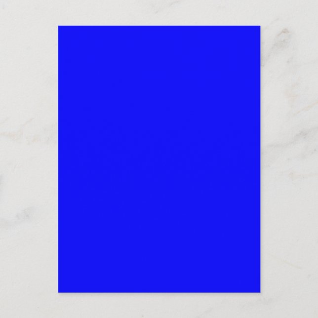Carte Postale Arrière - plan couleur bleu clair Royal Solid Tren (Devant)