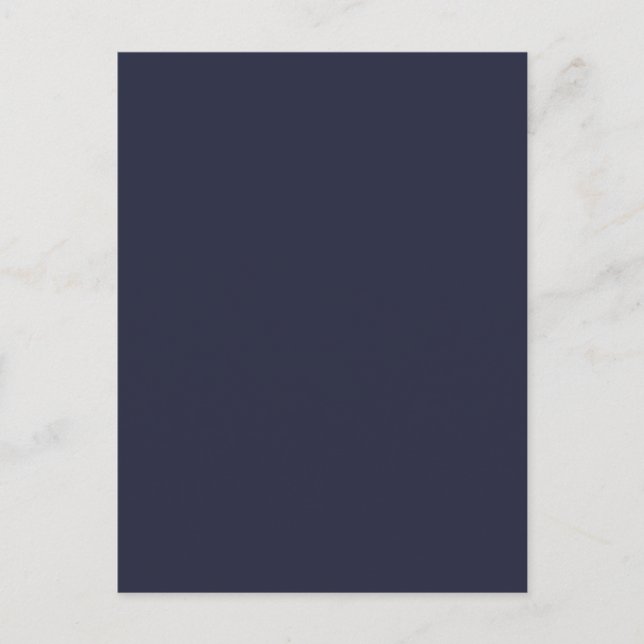 Carte Postale Arrière - plan couleur bleu foncé marine bleu fonc (Devant)