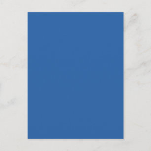 Carte Postale Arrière - plan de couleur bleu pur et solide