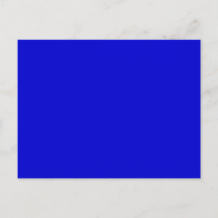Carte Postale Arrière - plan de couleur Royal Midnight Blue Soli
