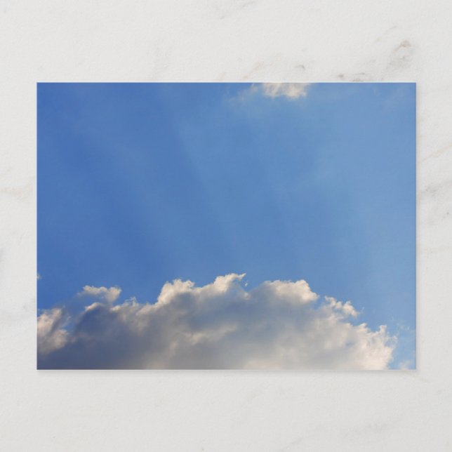 Carte Postale Arrière - plan du ciel bleu. (Devant)