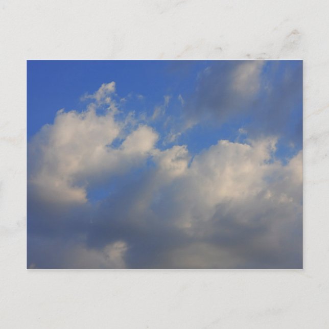 Carte Postale Arrière - plan du ciel bleu. (Devant)