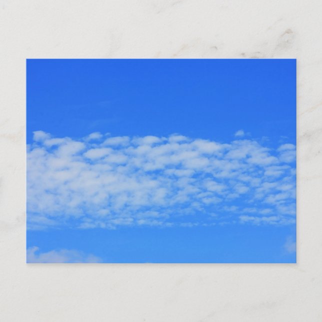 Carte Postale Arrière - plan du ciel bleu. (Devant)