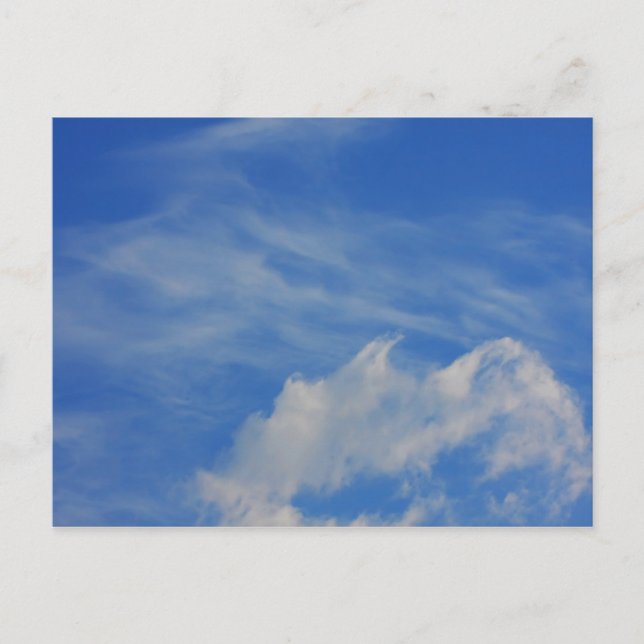 Carte Postale Arrière - plan du ciel bleu. (Devant)