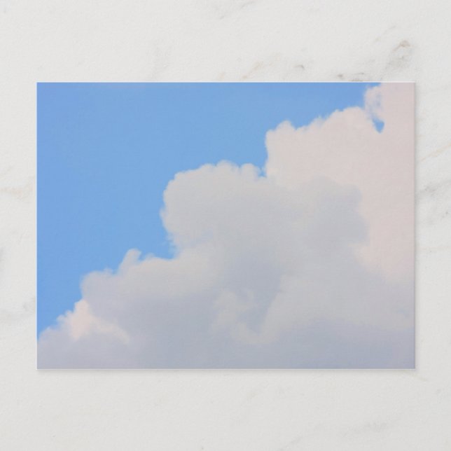 Carte Postale Arrière - plan du ciel bleu. (Devant)