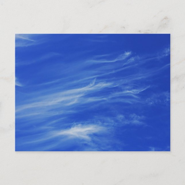 Carte Postale Arrière - plan du ciel bleu. (Devant)