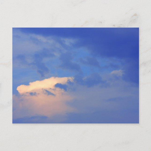 Carte Postale Arrière - plan du ciel bleu. (Devant)