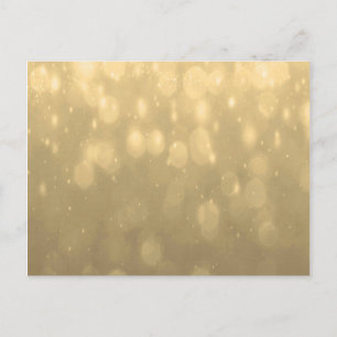 Carte Postale Arrière - plan - Gold Bokeh Parties scintillant Lu