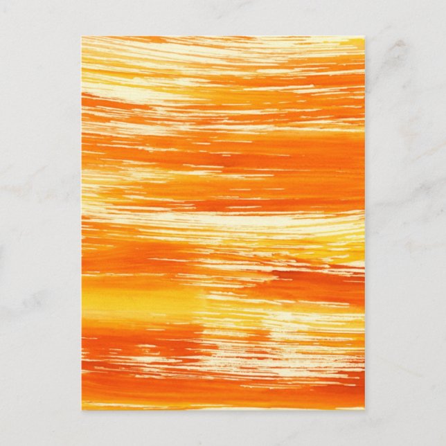 Carte Postale arrière - plan jaune Abstrait de l'aquarelle (Devant)