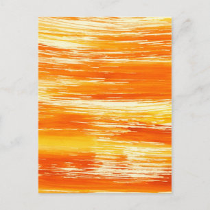 Carte Postale arrière - plan jaune Abstrait de l'aquarelle