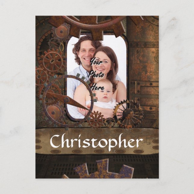 Carte Postale Arrière - plan photo Steampunk (Devant)