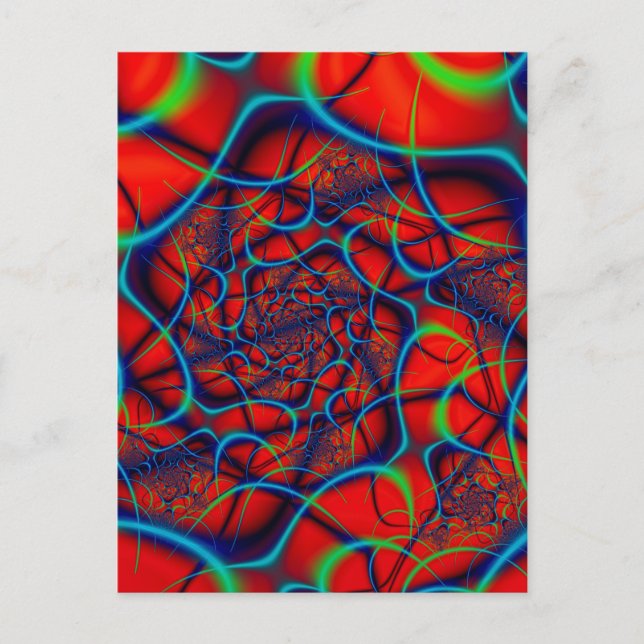 Carte Postale Arrière - plan rouge (Devant)