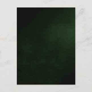 Carte Postale Arrière - plan vert personnalisé foncé
