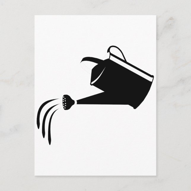 Carte Postale Arrosage de jardin - Eau de jardin (Devant)