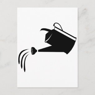 Carte Postale Arrosage du jardin - Eau de jardinage
