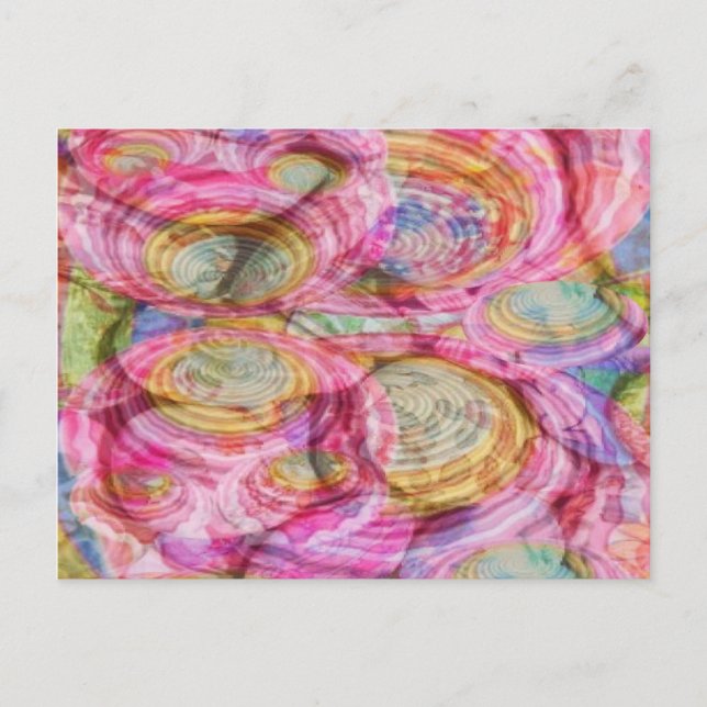 Carte Postale Art101 Graffiti ROSE - Coquilles marines exotiques (Devant)