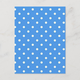 Carte Postale Art à pois bleu pâle