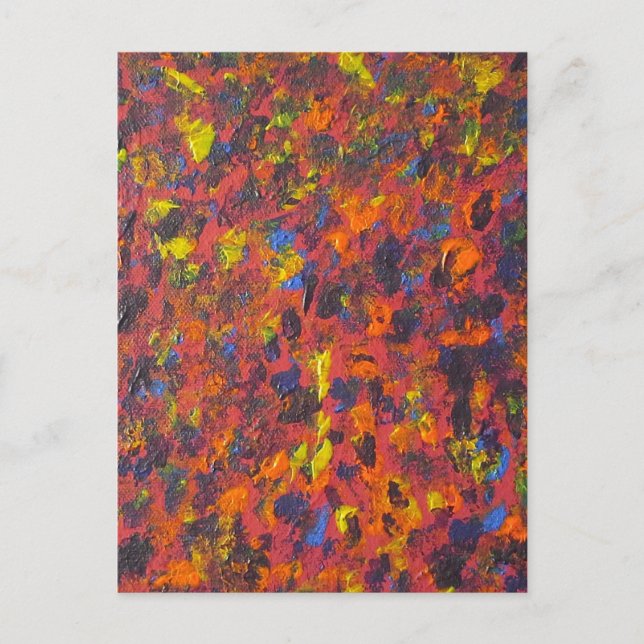 Carte Postale Art abstrait coloré (Devant)