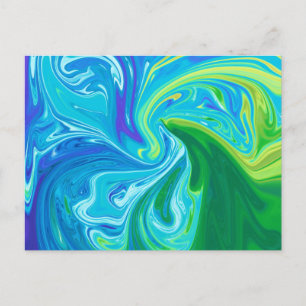 Carte Postale Art abstrait coloré