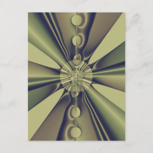 Carte Postale Art abstrait géométrique moderne terreux