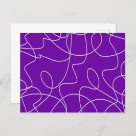 Carte Postale Art Abstrait moderne en violet