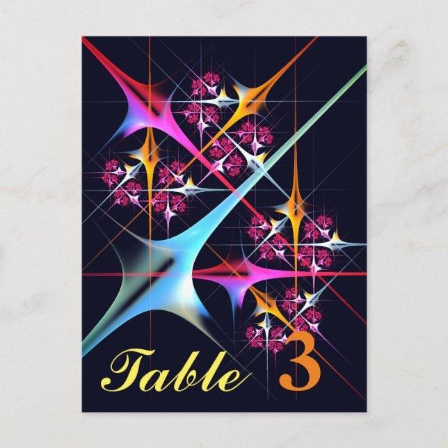 Carte Postale Art abstrait moderne floral rose motif couleur #01 (Devant)