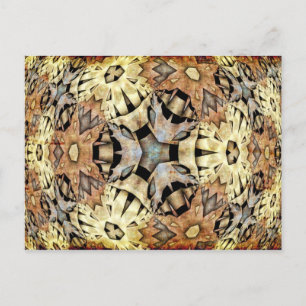 Carte Postale ART Abstrait - motif Kaleidoscope 08