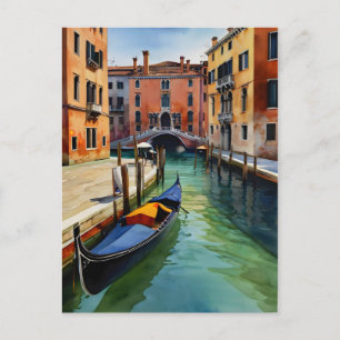 Carte Postale art aquarelle Venise