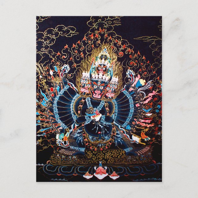 Carte Postale Art bouddhiste tibétain (Chemckok Heruka) (Devant)