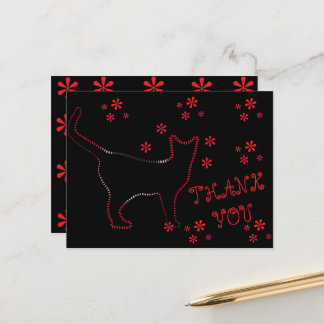 CARTE POSTALE ART CAT LIEN