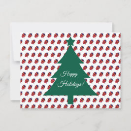 CARTE POSTALE ART COCCINELLE