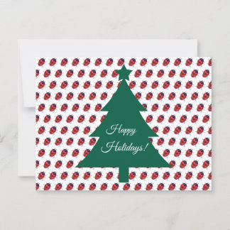 CARTE POSTALE ART COCCINELLE